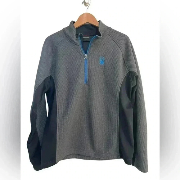 Spyder Men’s Thermal Fleece 1/2 Zipper Pullover Size Large - Picture 1 of 8
